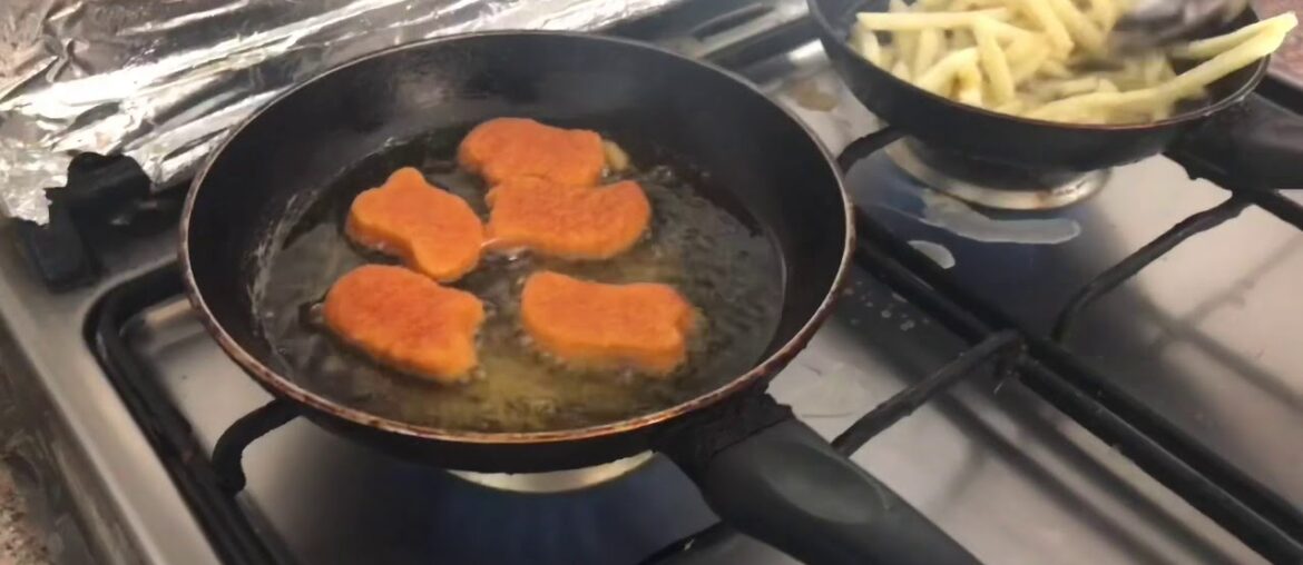 Kid cusine Recipes Chicken nuggets & French Fries 🍟 Cooking