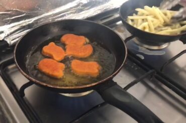 Kid cusine Recipes Chicken nuggets & French Fries 🍟 Cooking