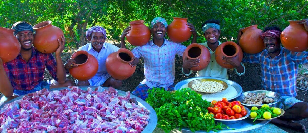 POT BIRYANI | Mutton Biryani Cooking In Clay Pot | Traditional Healthy Mutka Mutton Biryani Recipe POT BIRYANI | Mutton Biryani Cooking In Clay Pot | Traditional Healthy Mutka Mutton Biryani Recipe