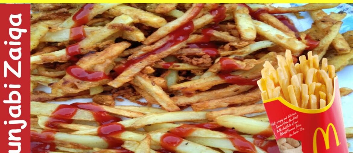 How to make McDonald's French fries, Delicious finger chips, French fries recipe by Punjabi Zaiqa