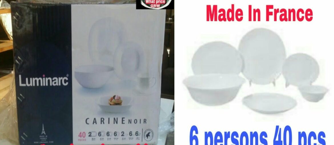 Dinner Set Luminarc France 40pc Prices in Sattellite Town Gujranwala pakistan2020|By What price Grw