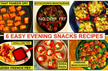 6 Easy Snacks For Kids After School | 6 Easy Evening Snacks Recipes