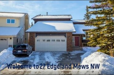 |CALGARY HOME FOR SALE| 27 Edgeland Mews NW - $635,000