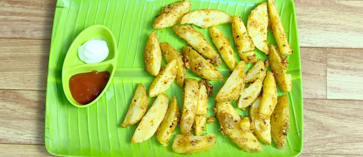 potato wedges recipe | how to make deep fried & baked potato wedges | Harikas kitchen potato wedges recipe | how to make deep fried & baked potato wedges | Harikas kitchen
