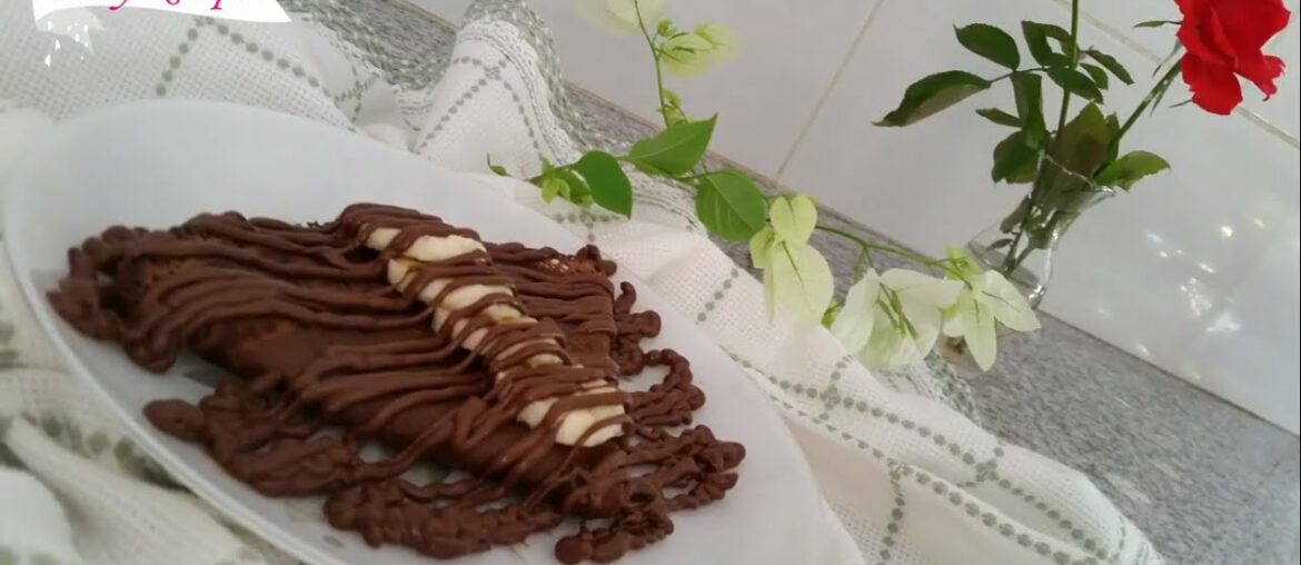How to Make French Chocolate Crepe Recipe/Tasty Recipes كريب بالشكلاطة مقرمش