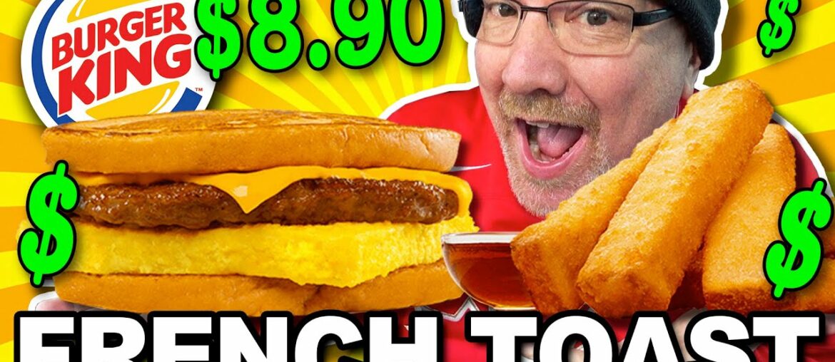 BURGER KING'S FRENCH TOAST SANDWICH 🍔👑🥪 AND FRENCH TOAST STICKS for $8.90 BURGER KING'S FRENCH TOAST SANDWICH 🍔👑🥪 AND FRENCH TOAST STICKS for $8.90