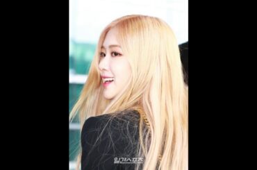 Rosé at ICN Airport heading to France for Paris Fashion Week YSL show