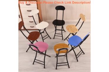 Best Nordic Folding Stool Restaurant Dining Chairs Living Room Cafe Meeting Computer Stool Modern H