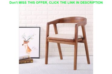 Slide Nordic wooden dining chair American vintage home furniture coffee restaurant bedroom study ca
