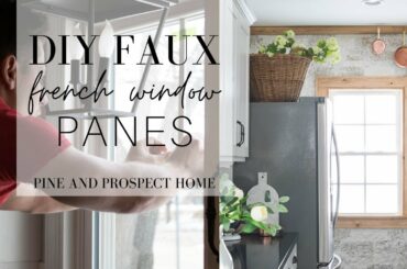 DIY Faux French Window Panes