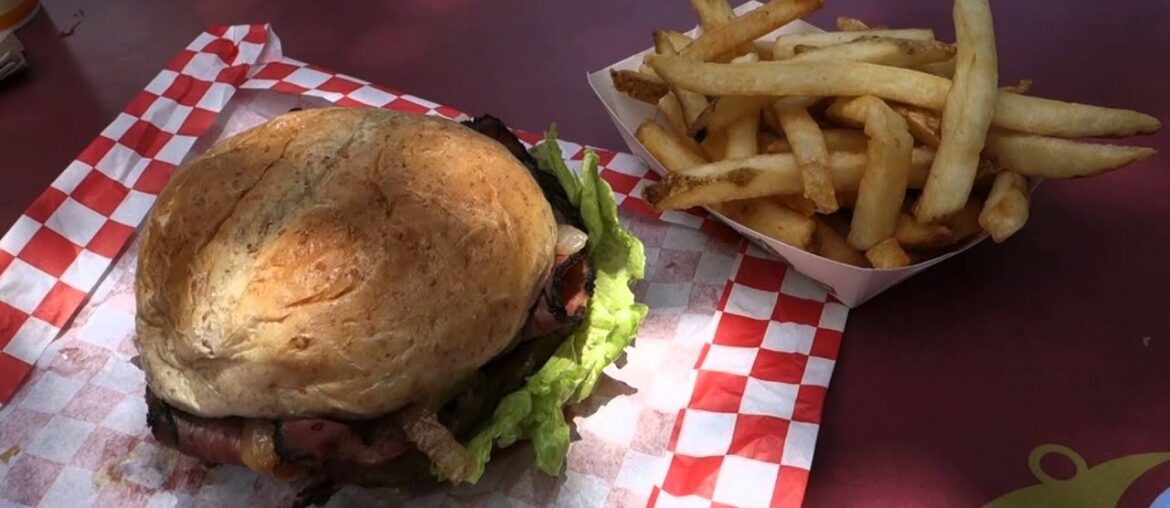 Disneyland Dining Review - Angus Pastrami Cheeseburger