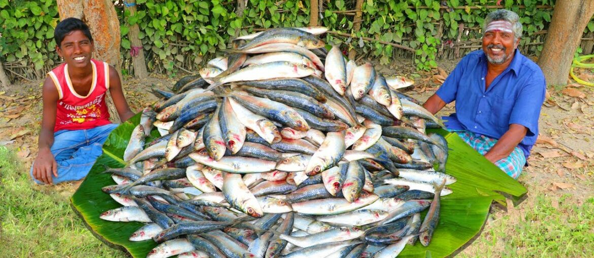 150 WHOLE FISH FRY | SARDINE FISH FRY | MATHI FISH FRY | VILLAGE FISH FRY RECIPE | FARMER COOKING