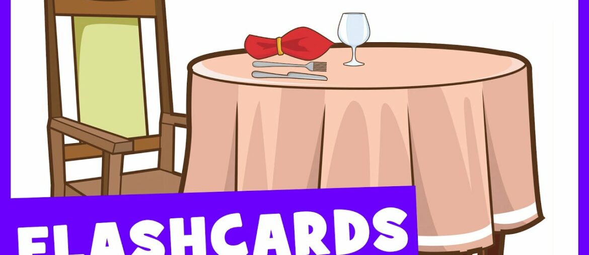 Learn Dining Room Vocabulary | Talking Flashcards