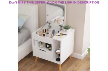 Nordic modern wood dresser nightstand bedroom furniture dressing table with mirror drawer mini bed