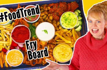 Fries Board Food Trend! - Are French Fry Boards Replacing the Cheese Board? Or Just for Dip-Aholics?