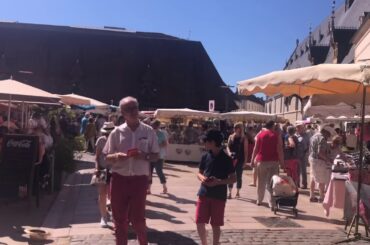 Market day in Burgundy France Summer 2019