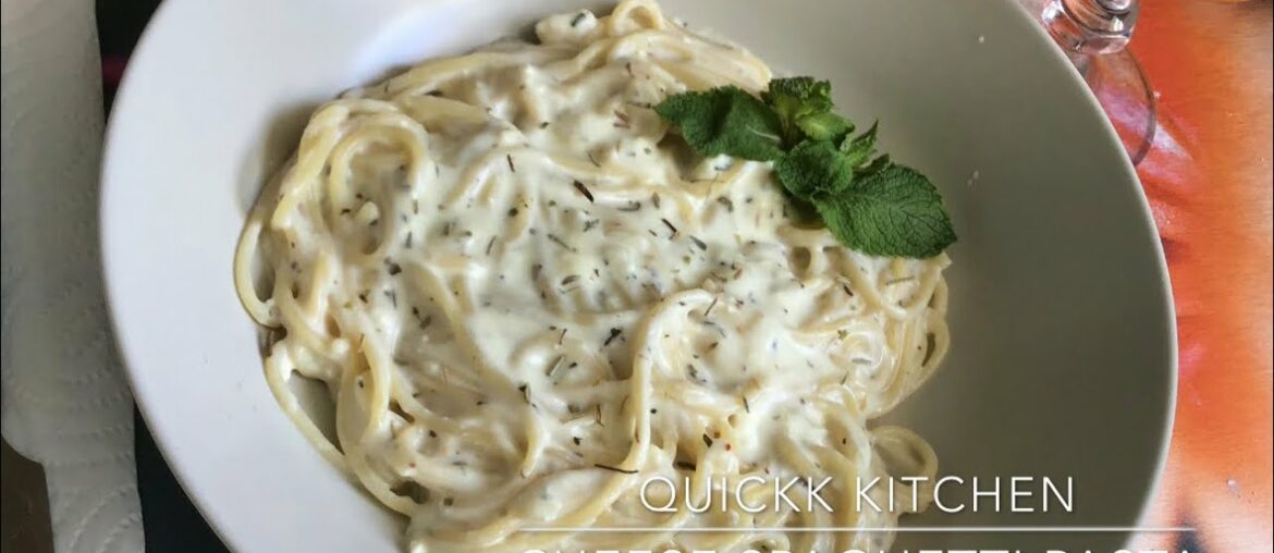 3 Cheese Spaghetti recipe | White sauce pasta | French creamy spaghetti pasta