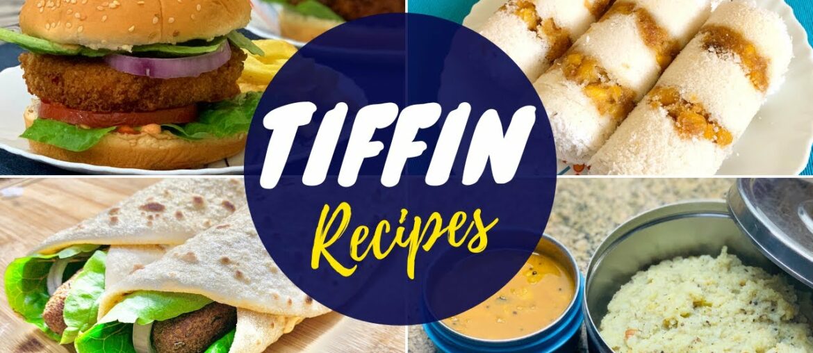 Veg. Tiffin recipes | Veg Burger | Soya Kebab Wrap | Banana Puttu | Ven Pongal Veg. Tiffin recipes | Veg Burger | Soya Kebab Wrap | Banana Puttu | Ven Pongal