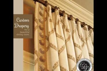 Custom French Pleat Dining Room Drapery