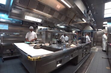 Doha french restaurant Idam inside kitchen