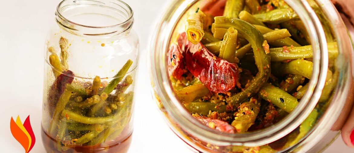 French Beans Pickle,Pickled Green Beans,Beans Ka Achar,French Beans Ka Achar,Achar Recipe,Pickle