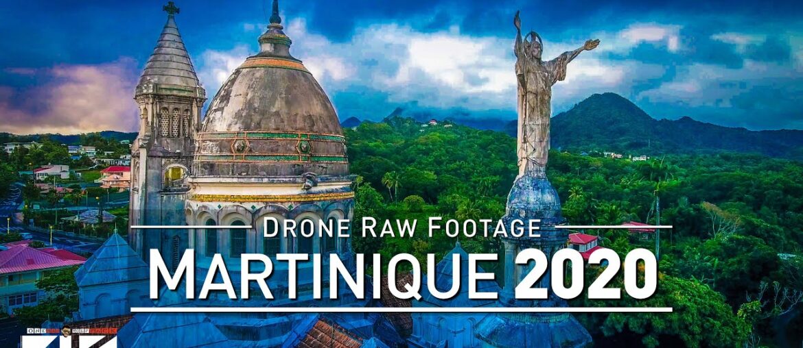 【4K】Drone RAW Footage | This is MARTINIQUE 2020 | Fort-de-France | Sainte-Anne | UltraHD Stock Video