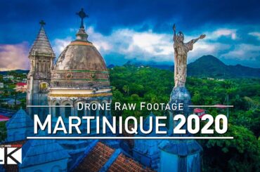 【4K】Drone RAW Footage | This is MARTINIQUE 2020 | Fort-de-France | Sainte-Anne | UltraHD Stock Video