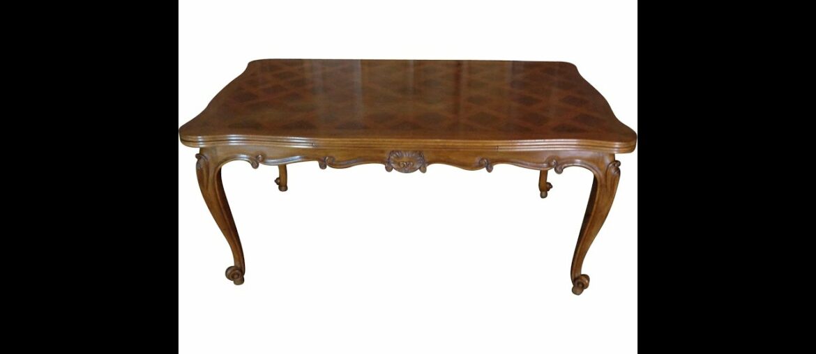 Antique Country French Louis XV Style Provencal Walnut Dining Table