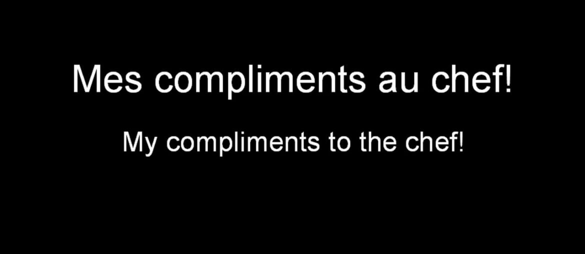 French Restaurant Vocabulary