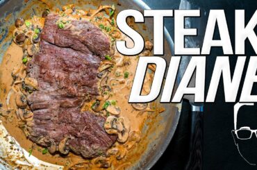 STEAK DIANE - THE BEST OLD SCHOOL STEAK RECIPE | SAM THE COOKING GUY 4K