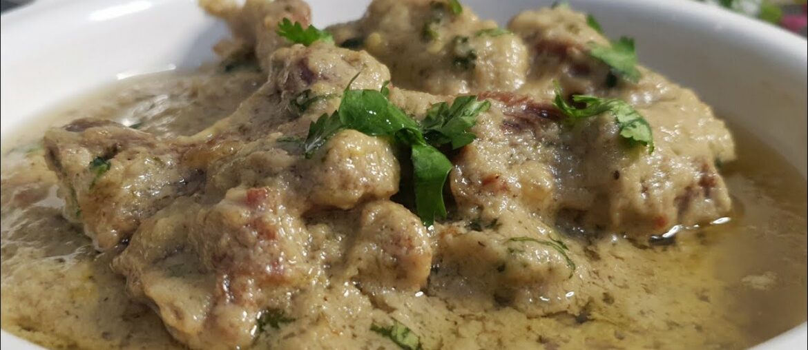 White Mutton Korma Recipe ♥️