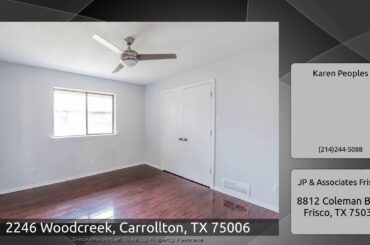 2246 Woodcreek, Carrollton, TX 75006
