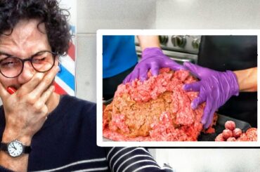 French Chef Reacts To POPULAR MEATBALL VIDEOS !
