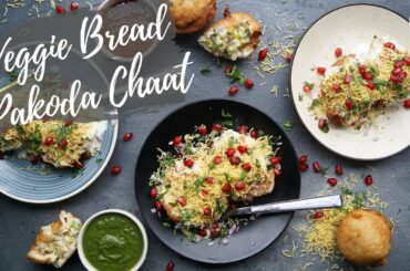 Veggie Bread Pakoda Chaat (वेजिटेबल ब्रेड पकोड़ा चाट) | Instant Bread Recipe