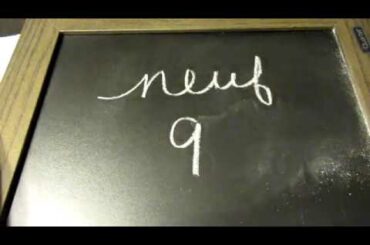 Unintentional asmr soft spoken counting 1-30 in French/chalk board