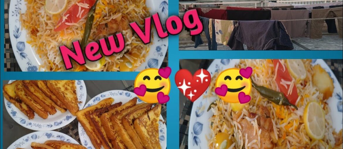 Sindhi Biryani | Tasty Delicious | Easy Recipe | French Toast | Laundry | Breakfast to Lunch Routine