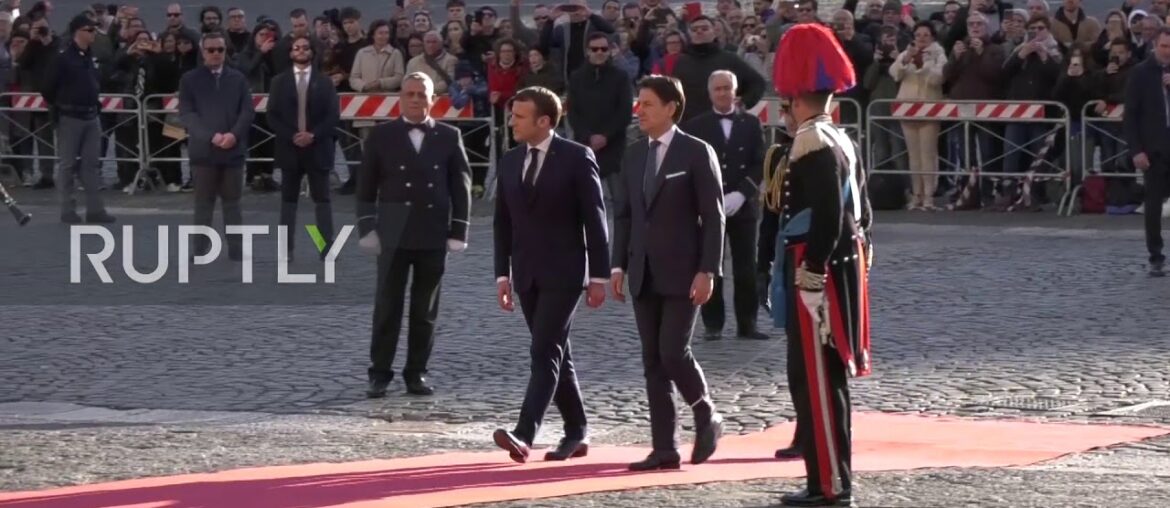 Italy: Conte hosts Macron in Naples for Italy-France Summit Italy: Conte hosts Macron in Naples for Italy-France Summit