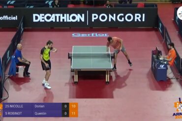 16ème de finale des Championnats de France - NICOLLE Dorian VS ROBINOT Quentin