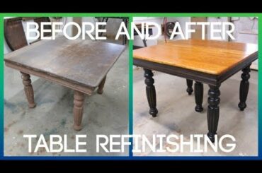 Oak Dining Room Table | Furniture Refinishing Restoration Repair | 10.7.19
