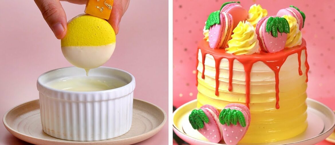 Perfect Macaron Recipes | How To Make Colorful Macaron Decorating Ideas | So Tasty Cake