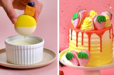 Perfect Macaron Recipes | How To Make Colorful Macaron Decorating Ideas | So Tasty Cake
