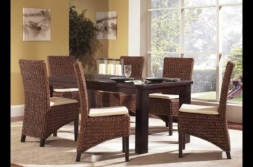 Furniture  with Seagrass Dining Chairs