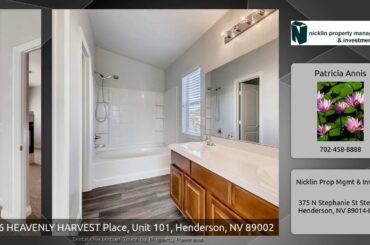 1146 HEAVENLY HARVEST Place, Unit 101, Henderson, NV 89002