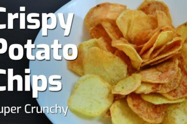 CRISPY POTATO CHIPS RECIPE | CRUNCY HOMEMADE POTATO WAFERS | QUICK ALOO CHIPS LAYS | AnmolsKitchen