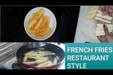 How to make french fries||crispy home made recipe||Restaurant style||simplify your thoughts