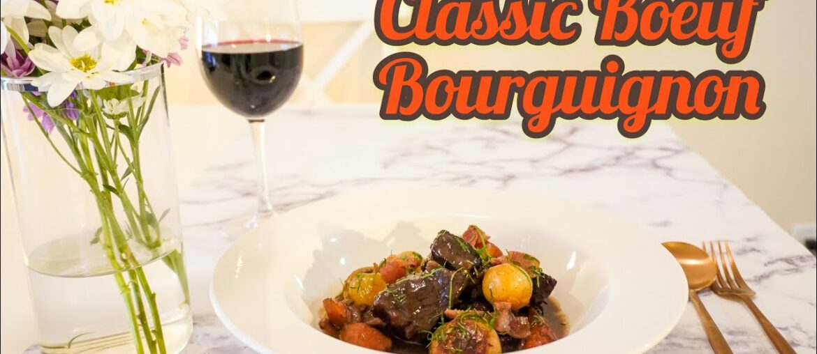 How To Make Boeuf Bourguignon l Classic French Beef Stew [뵈프부르기뇽, 레드와인 소고기 찜]