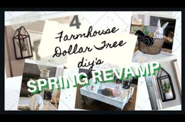 4 French Country Farmhouse Dollar Tree DIY's Re-Vamped for SPRING & Easter