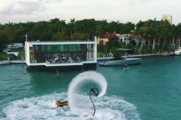 Luxurious self-contained floating villa formed as off-grid offers different incredibly amazing view