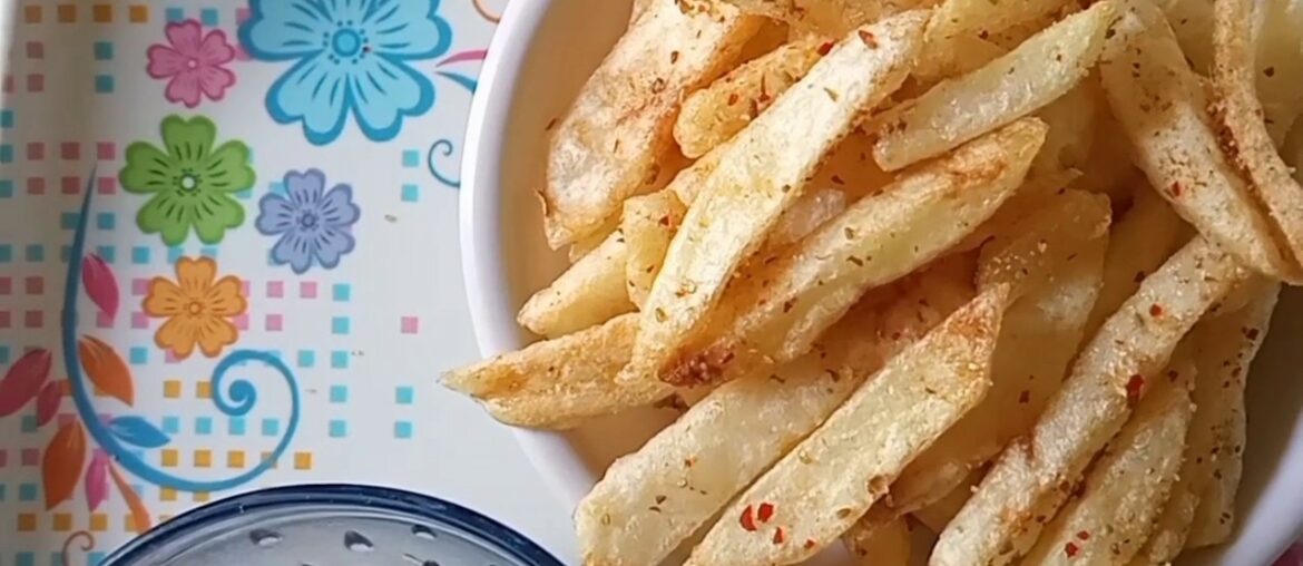 Potato crispy French fries🍟recipe in 3 Ⓜℹ♑// homemade perfect.....