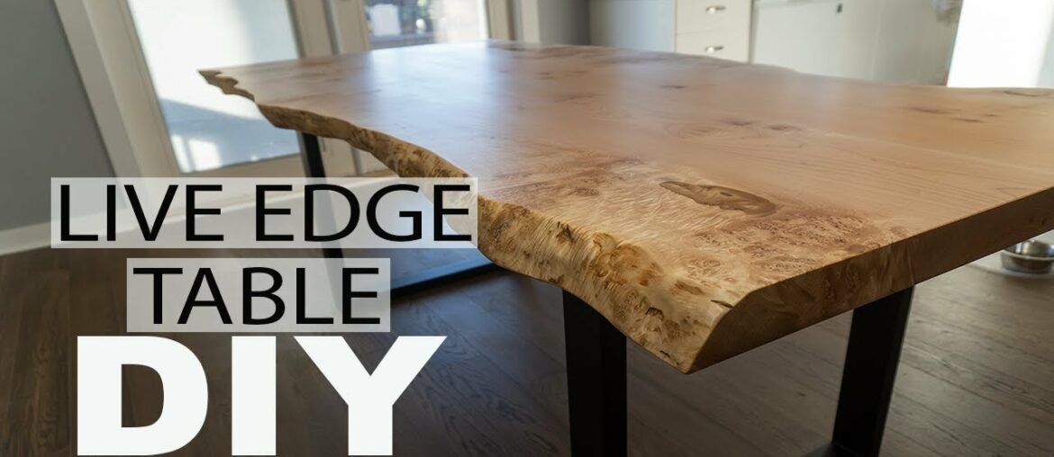 How To Build A Simple Yet Elegent Live Edge Dining Table | DIY How To Build A Simple Yet Elegent Live Edge Dining Table | DIY
